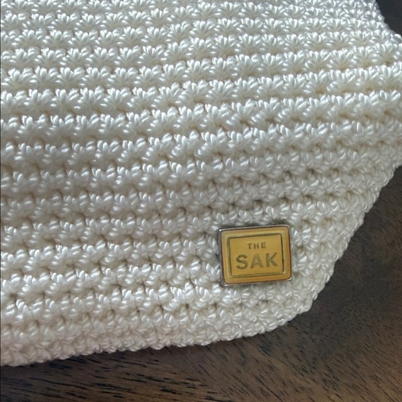 The Sak Cream crocheted mini Shoulder Tote - Picture 7 of 9